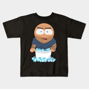 Joe Rogan in IceBath South Park Style Kids T-Shirt